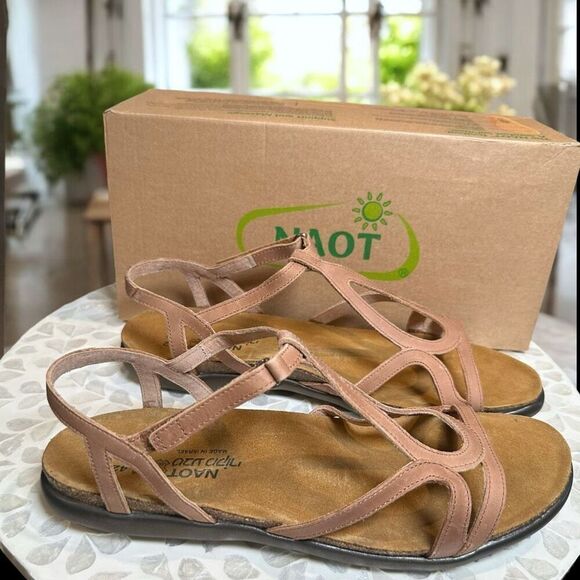 NEW Naot Dorith Supportive Leather Strappy Sandals Flats Women’s Size 42 US 11 - Picture 8 of 14